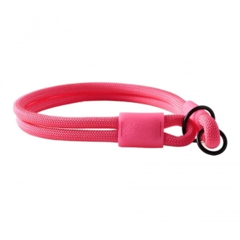 COLEIRA ADESTRADORA DE CORDA DUPLA ROSA