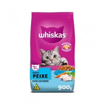 WHISKAS DRY GATOS CASTRADOS PEIXE 900G