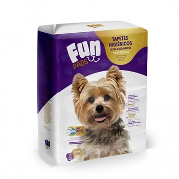 TAPETE HIGIENICO FUN PADS 80X60 - COM 7 UNIDADES