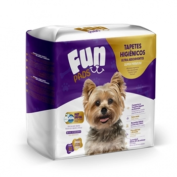 TAPETE HIGIENICO FUN PADS 80X60 - COM 30 UNIDADES