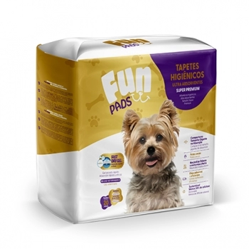 TAPETE HIGIENICO FUN PADS 60X55 - COM 20 UNIDADES