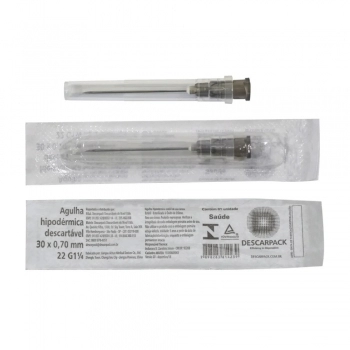 AGULHA DESCARTÁVEL 30 X 0,7MM