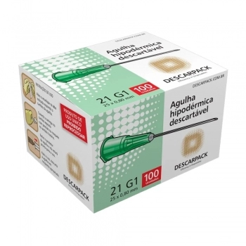 AGULHA DESCARTÁVEL 25 X 0,8MM