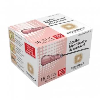 AGULHA DESCARTÁVEL 40 X 1,20MM