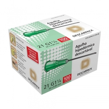 AGULHA DESCARTÁVEL 30 X 0,8MM