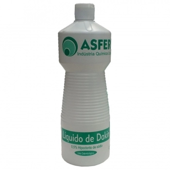 LÍQUIDO DE DAKIN - HIPOCLORITO DE SÓDIO 0,5% - 1L - ASFER