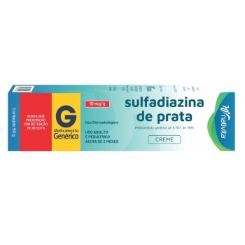 SULFADIAZINA DE PRATA 1% CREME DERMATOLÓGICO 50G