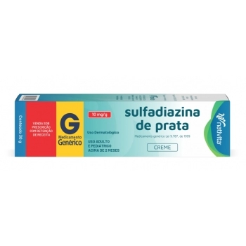 SULFADIAZINA DE PRATA 1% CREME DERMATOLÓGICO 30G