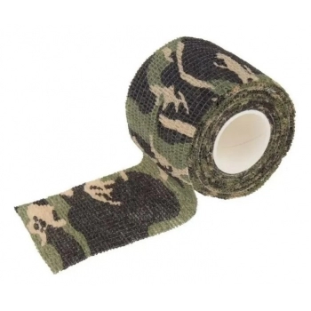 BANDAGEM LATEX 5CM - CAMUFLADA (PRETA, VERDE E BEGE)