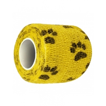 BANDAGEM LATEX 5CM C/ PATAS - AMARELA