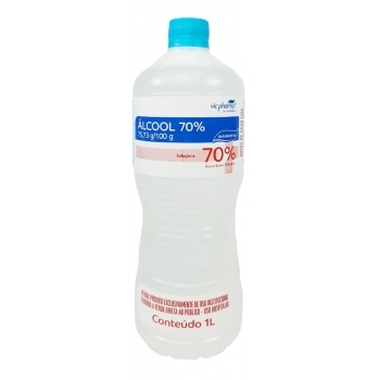 ALCOOL 70 - 1L - ANTISSÉPTICO PARA PELE - VIC PHARMA