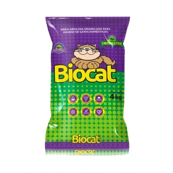 AREIA HIGIÊNICA - BIOCAT GRÃO FINO CAMPESTRE 4 KG