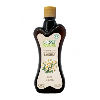 PET NATURE SHAMPOO COM EXTRATO NATURAL DE CAMOMILA 500ML - PETBRILHO
