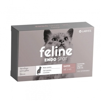FELINE ENDOSPOT - ATÉ 2KG
