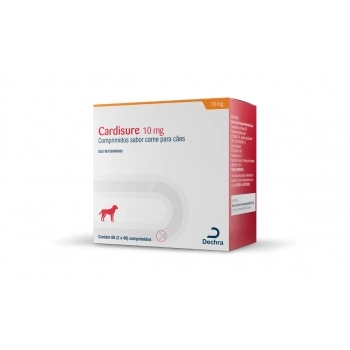 CARDISURE PARA CÃES 10MG COM 80 COMPRIMIDOS
