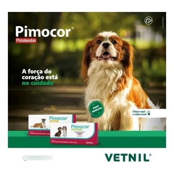 PIMOBENDAN - PIMOCOR 1,25MG COM 30 COMPRIMIDOS - VETNIL