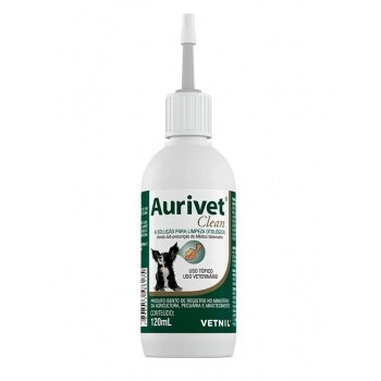 AURIVET CLEAN SOLUÇÃO PARA LIMPEZA 120ML - VETNIL