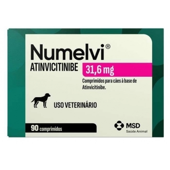 NUMELVI 31.6MG - TRATAMENTO PARA COCEIRA - COM 90 COMPRIMIDOS - MSD