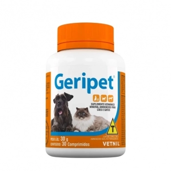 SUPLEMENTO GERIPET COM 30 COMPRIMIDOS - VETNIL