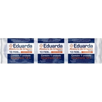 ATADURA DE CREPOM EDUARDA 6CM X 1,8M PACOTE COM 12 - LINHA SOFT - AMED