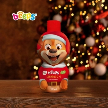 BEEPS SHAMPOO 2 EM 1 - EDIÇÃO NATAL 300 ML