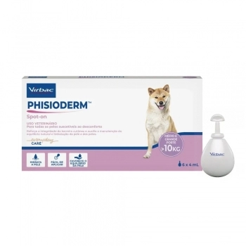 PHISIODERM SPOT ON S.I.S PARA CÃES E GATOS 4ML - VIRBAC
