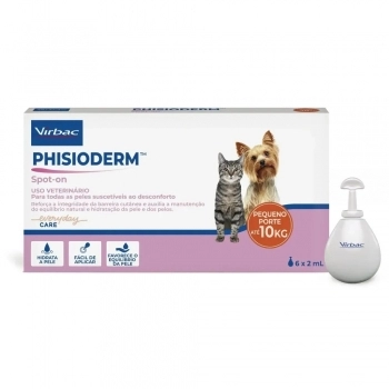 PHISIODERM SPOT ON S.I.S PARA CÃES E GATOS 2ML - VIRBAC