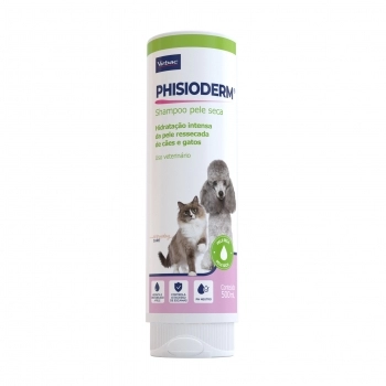 PHISIODERM SHAMPOO PELE SECA 500ML - VIRBAC