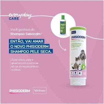 PHISIODERM SHAMPOO PELE SECA 500ML - VIRBAC