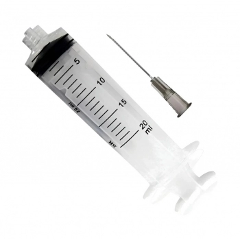 SERINGA DESCARTÁVEL 20ML COM AGULHA 0,7 X 25 LUER LUCK - SR