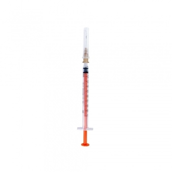 SERINGA DESCARTÁVEL 1ML COM AGULHA 0,45 X 13 LUER SLIP - SR