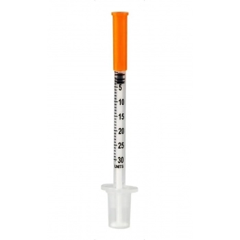 SERINGA DESCARTÁVEL INSULINA 0,3ML COM AGULHA FIXA 6MM X 0,25MM - SR