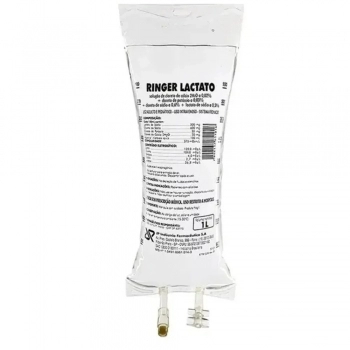 SOLUÇÃO RINGER COM LACTATO 1L - BOLSA PVC - JP FARMA