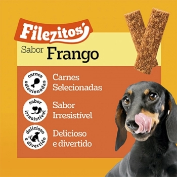 PETISCO FILEZITOS ADULTO SABOR FRANGO 60G - PEDIGREE