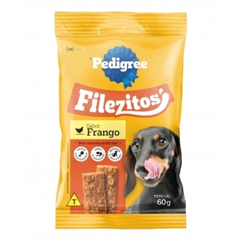 PETISCO FILEZITOS ADULTO SABOR FRANGO 60G - PEDIGREE