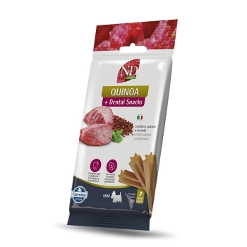 ND QUINOA DENTAL SNACK CÃES ADULTOS MINI HÁLITO FRESCO 60GR - FARMINA