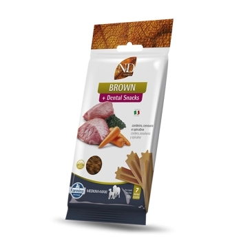 ND BROWN DENTAL SNACK CÃES ADULTOS MEDIUM & MAXI 100GR - FARMINA