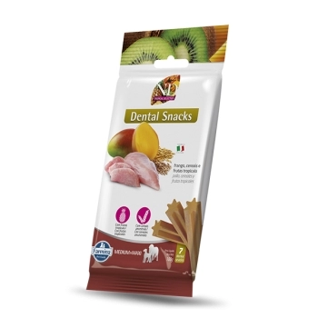 ND TROPICAL SELECTION DENTAL SNACK CÃES ADULTO MEDIUM & MAXI FRANGO 100GR - FARMINA