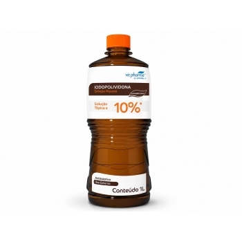 SOLUÇÃO AQUOSA IODOPOLIVIDONA 10% 1L - VIC PHARMA