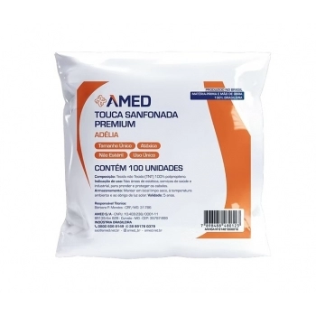TOUCA SANFONADA ADELIA PREMIUM PACOTE COM 100 UNIDADES - AMED