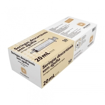 SERINGA DESCARTÁVEL 20ML SEM AGULHA LUER SLIP - DESCARPACK