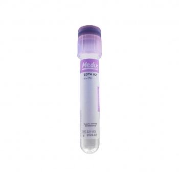 TUBO DE EDTA K2 2ML - ROXO - MEDIX