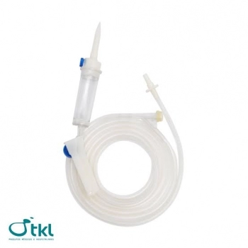 EQUIPO DE INFUSÃO MACROGOTAS COMPLETO LUER SLIP - TKL