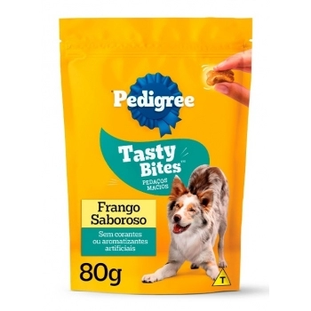 PETISCO TASTY BITES ADULTO SABOR FRANGO SABOROSO 80G - PEDIGREE