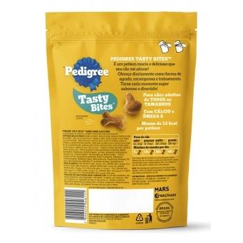 PETISCO TASTY BITES ADULTO SABOR CARNE SUCULENTA 130G - PEDIGREE