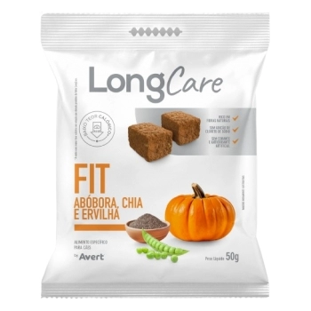 PETISCO LONGCARE FIT SABOR ABÓBORA, CHIA E ERVILHA 50G COM 12 UNIDADES - AVERT