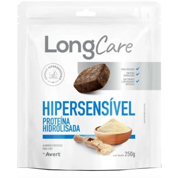 PETISCO LONGCARE HIPERSENSÍVEL COM PROTEÍNA HIDROLISADA 250G - AVERT