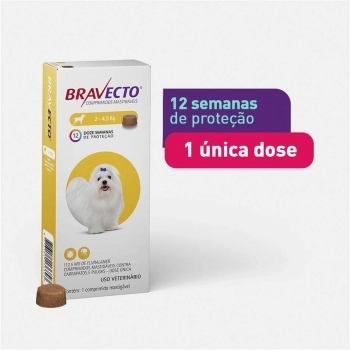 ANTIPULGAS E CARRAPATOS BRAVECTO 1400MG PARA CÃES DE 40-56KG - MSD
