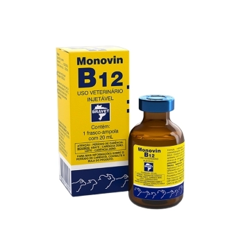 MONOVIN B12 SOLUÇÃO INJETÁVEL 20ML - BRAVET