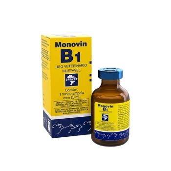 MONOVIN B1 SOLUÇÃO INJETÁVEL 20ML - BRAVET